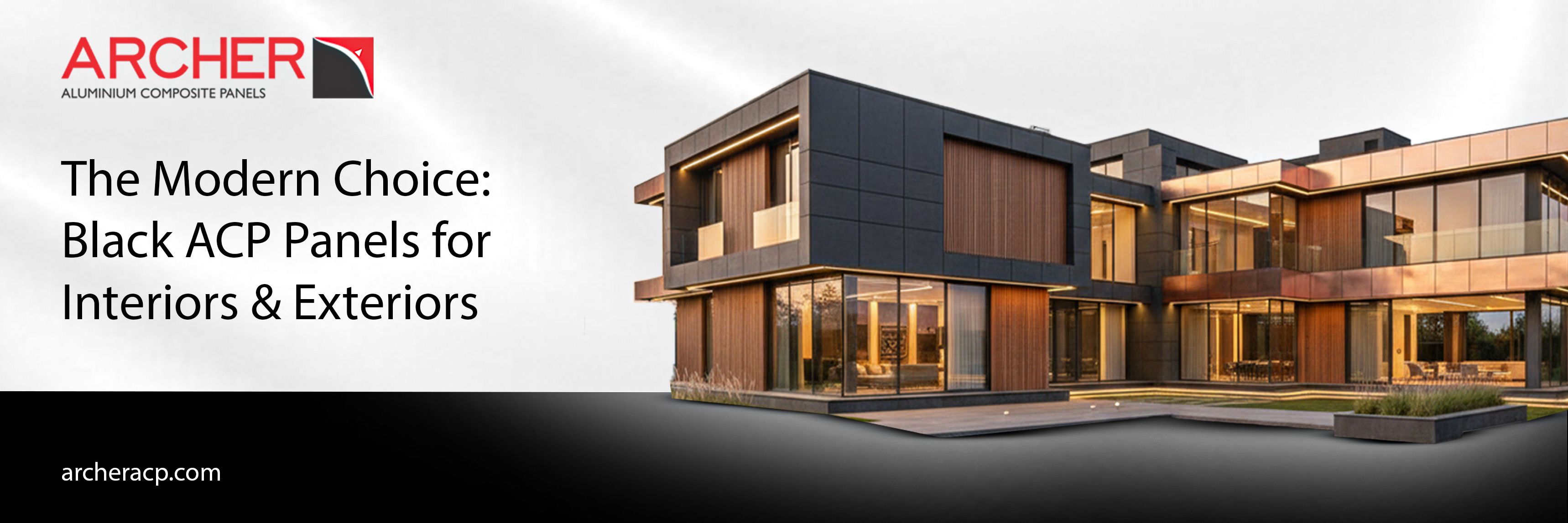 Black Aluminium Composite Panels Are a Modern Design Choice